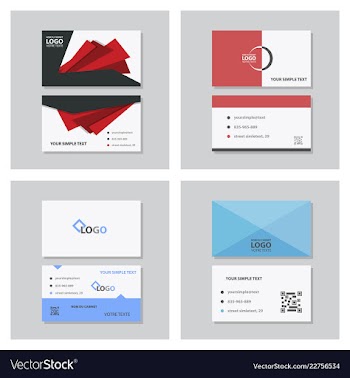 Modern creative and clean business card template vector image