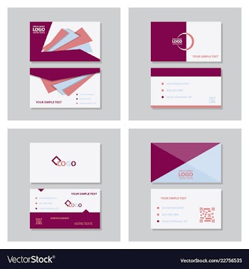 Modern creative and clean business card template vector image