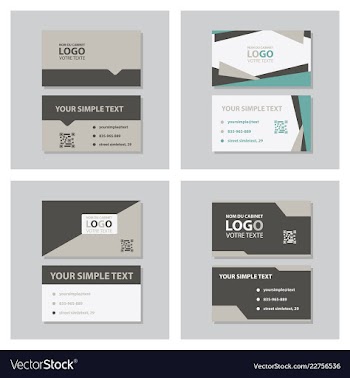 Modern creative and clean business card template vector image