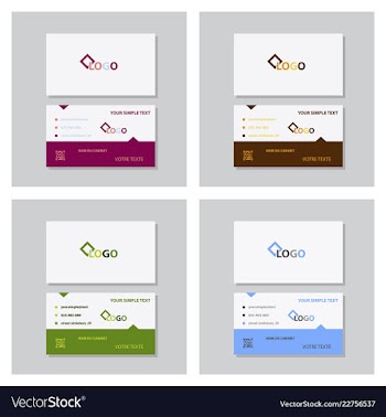 Modern creative and clean business card template vector image