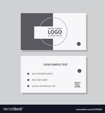 Modern creative and clean business card template vector image