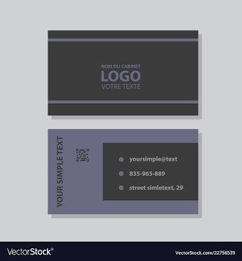 Modern creative and clean business card template vector image