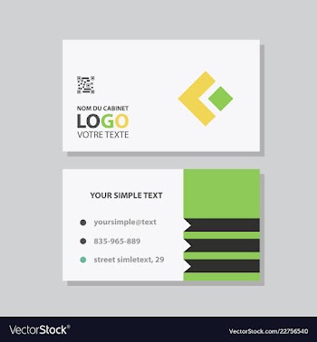 Modern creative and clean business card template vector image