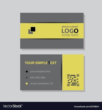 Modern creative and clean business card template vector image