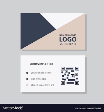 Modern creative and clean business card template vector image