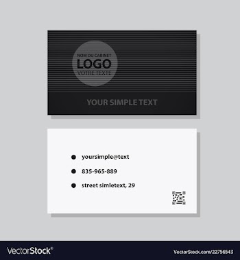Modern creative and clean business card template vector image