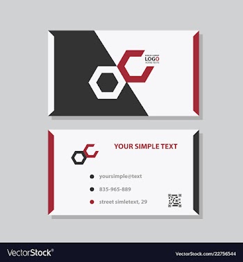 Modern creative and clean business card template vector image