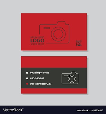 Modern creative and clean business card template vector image