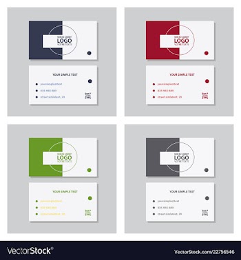 Modern creative and clean business card template vector image