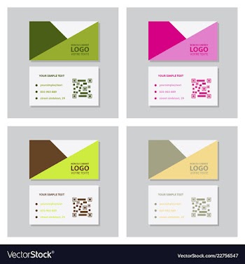 Modern creative and clean business card template vector image