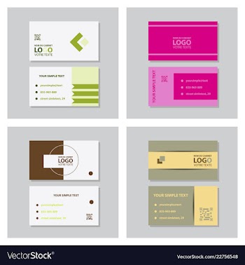 Modern creative and clean business card template vector image