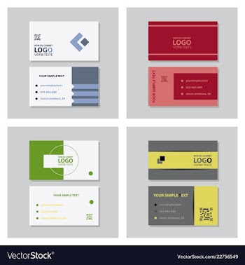 Modern creative and clean business card template vector image