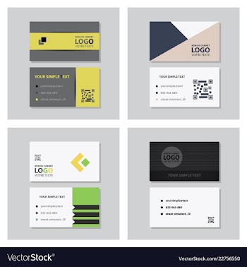 Modern creative and clean business card template vector image
