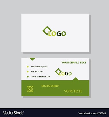 Modern creative and clean business card template vector image