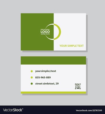 Modern creative and clean business card template vector image