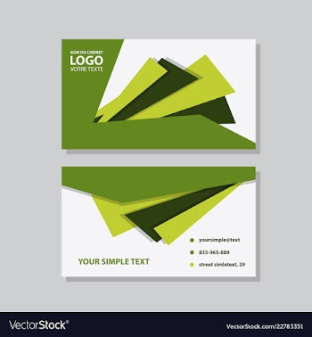 Modern creative and clean business card template vector image