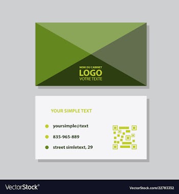 Modern creative and clean business card template vector image