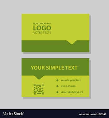 Modern creative and clean business card template vector image