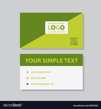 Modern creative and clean business card template vector image