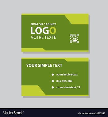 Modern creative and clean business card template vector image