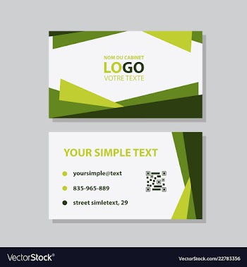 Modern creative and clean business card template vector image