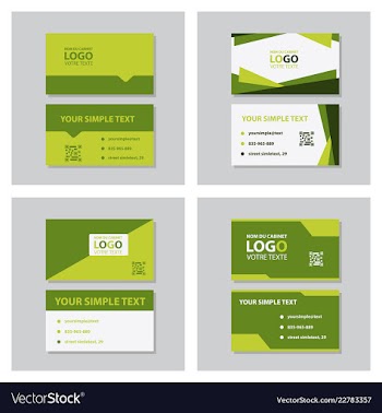 Modern creative and clean business card template vector image