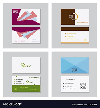 Modern creative and clean business card template vector image