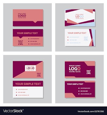 Modern creative and clean business card template vector image