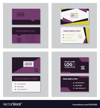 Modern creative and clean business card template vector image