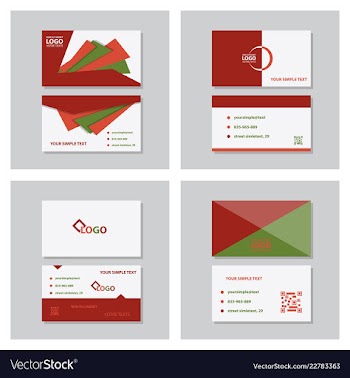 Modern creative and clean business card template vector image