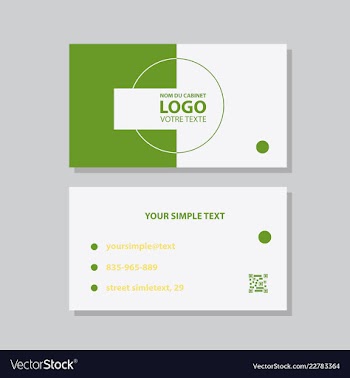 Modern creative and clean business card template vector image