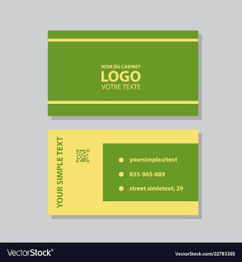 Modern creative and clean business card template vector image