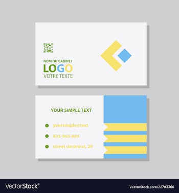 Modern creative and clean business card template vector image