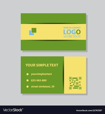 Modern creative and clean business card template vector image