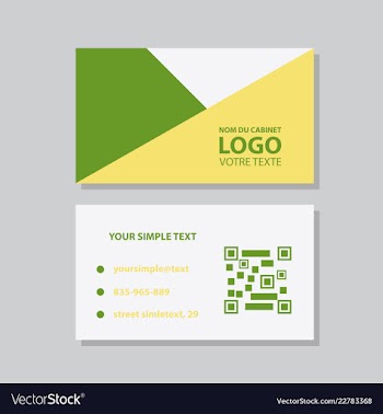Modern creative and clean business card template vector image