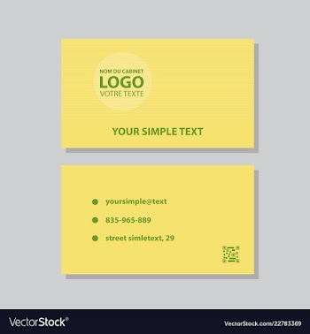 Modern creative and clean business card template vector image