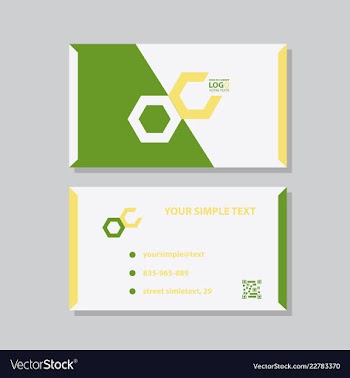 Modern creative and clean business card template vector image