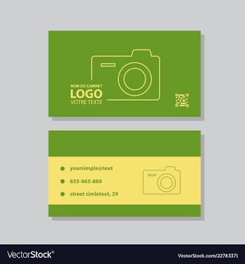 Modern creative and clean business card template vector image