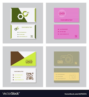 Modern creative and clean business card template vector image