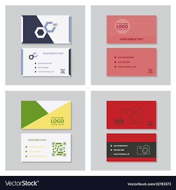 Modern creative and clean business card template vector image