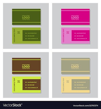 Modern creative and clean business card template vector image