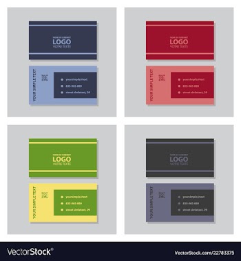 Modern creative and clean business card template vector image