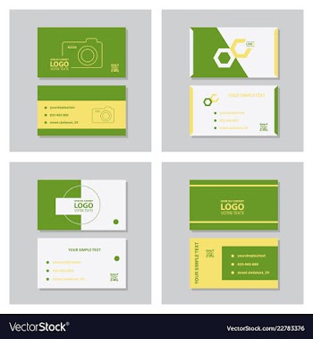 Modern creative and clean business card template vector image