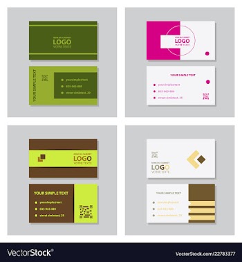 Modern creative and clean business card template vector image