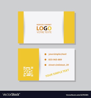 Modern creative and clean business card template vector image