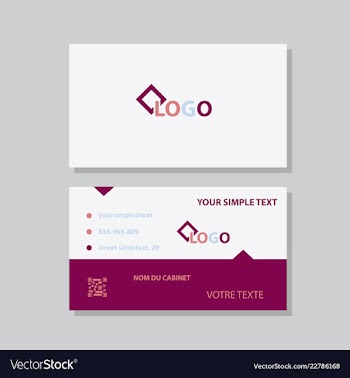 Modern creative and clean business card template vector image
