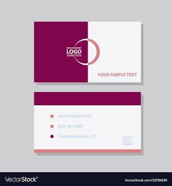 Modern creative and clean business card template vector image