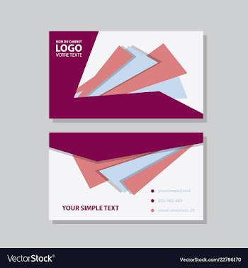 Modern creative and clean business card template vector image