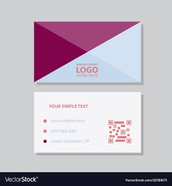 Modern creative and clean business card template vector image
