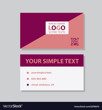 Modern creative and clean business card template vector image
